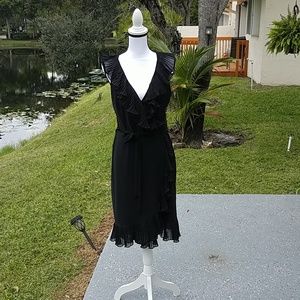White House Black Market Elegant black dress.